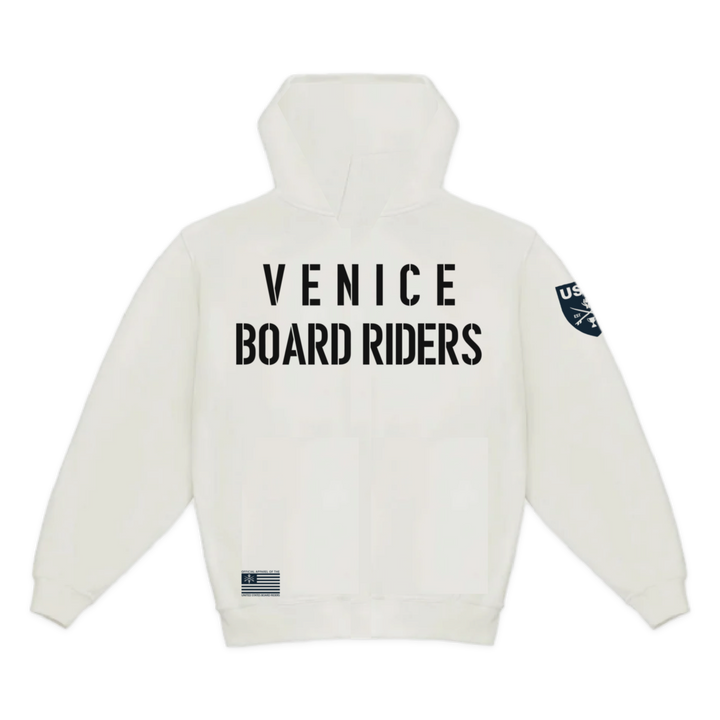 Venice Dawn Patrol Zip Hoodie - White - back