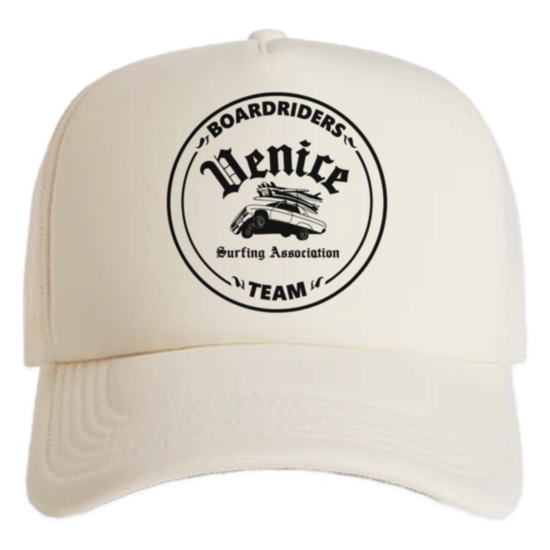 Venice Frame Foam Trucker - Off White - front