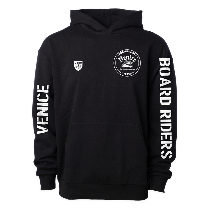 Venice Sideline Pullover Hoodie - Black - front