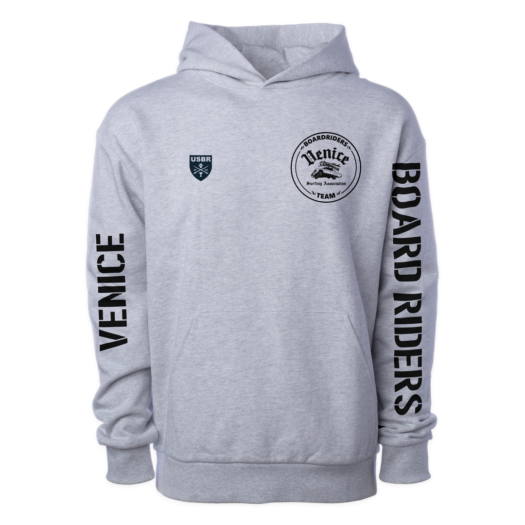 Venice Sideline Pullover Hoodie - Heather Gray - front