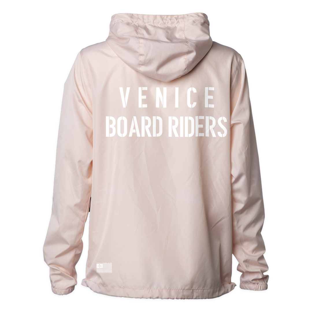 Venice Sideline Shell Windbreaker - Light Pink - back