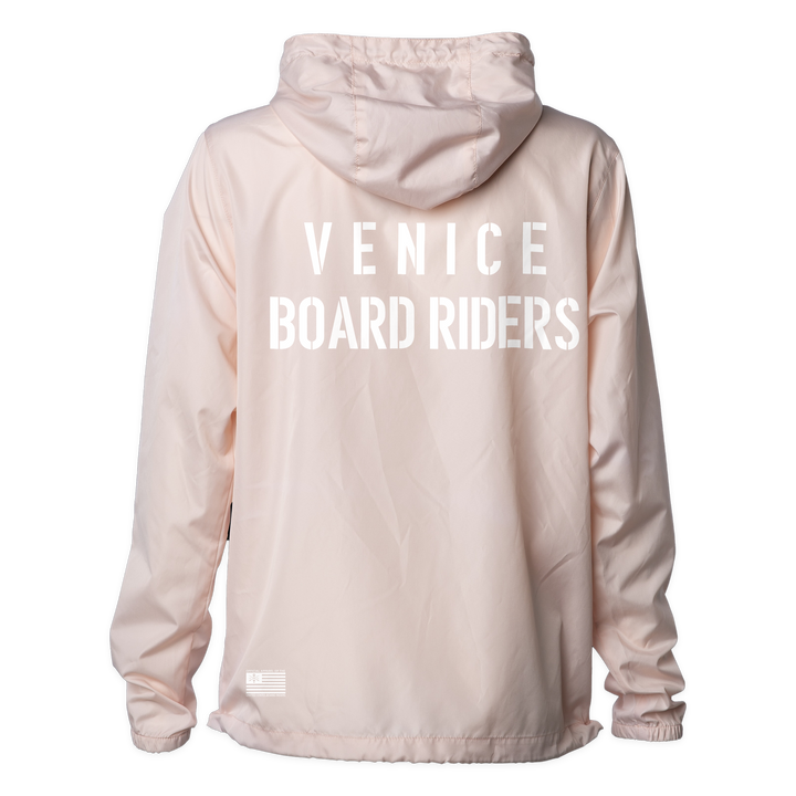 Venice Sideline Shell Windbreaker - Light Pink - back