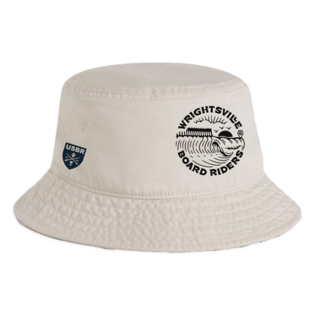 Wrightsville Cotton Bucket Hat - Faded Bone - front