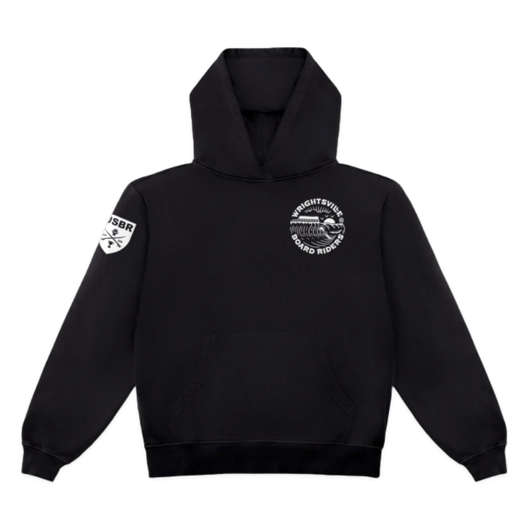Wrightsville Dawn Patrol Pullover Hoodie - Black - front