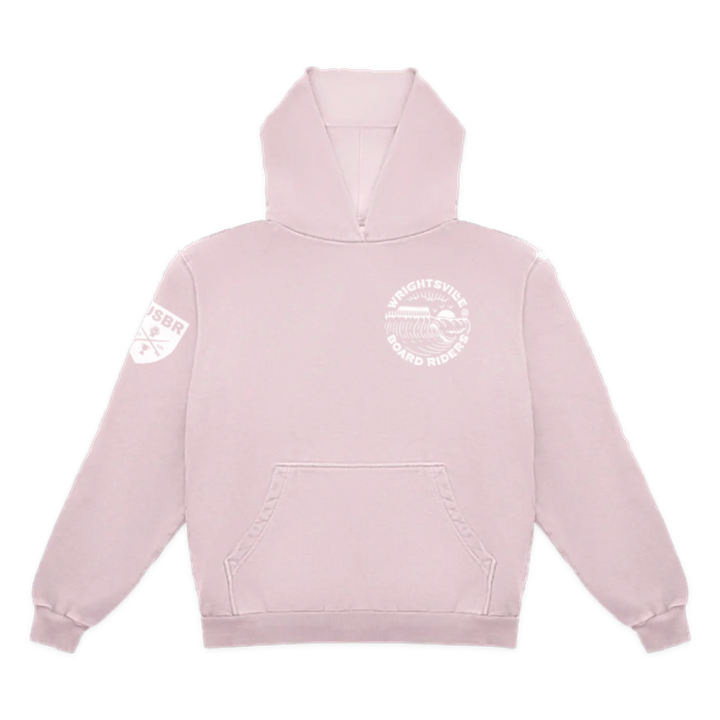 Wrightsville Dawn Patrol Pullover Hoodie - Light Pink - front