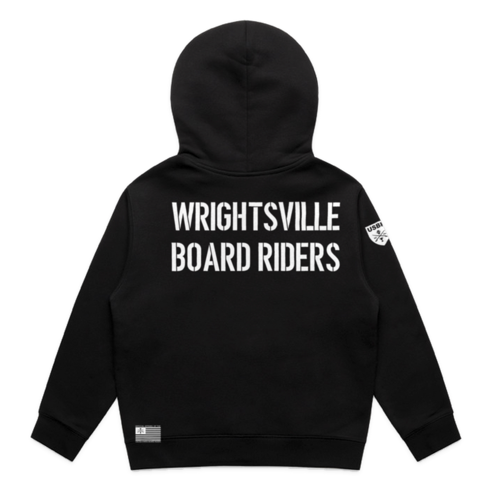Wrightsville Dawn Patrol Zip Hoodie - Black - back