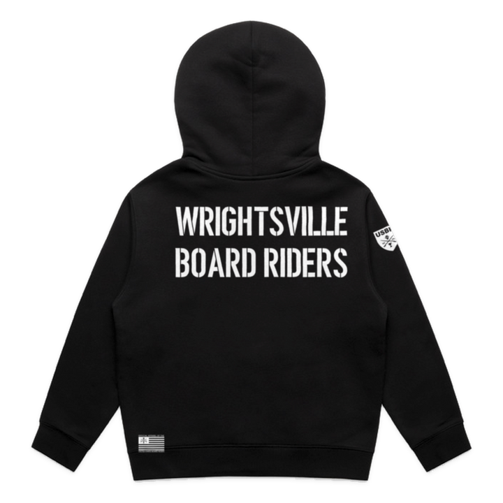 Wrightsville Dawn Patrol Zip Hoodie - Black - back