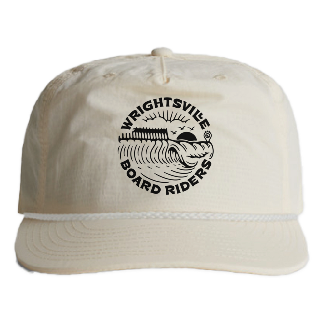 Wrightsville Nylon Surf Rope Cap - Off White - front