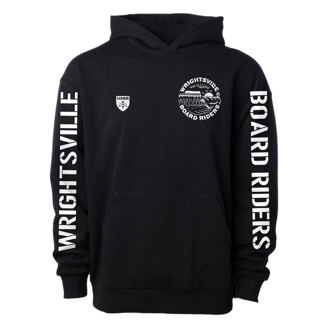 Wrightsville Sideline Pullover Hoodie - Black - front