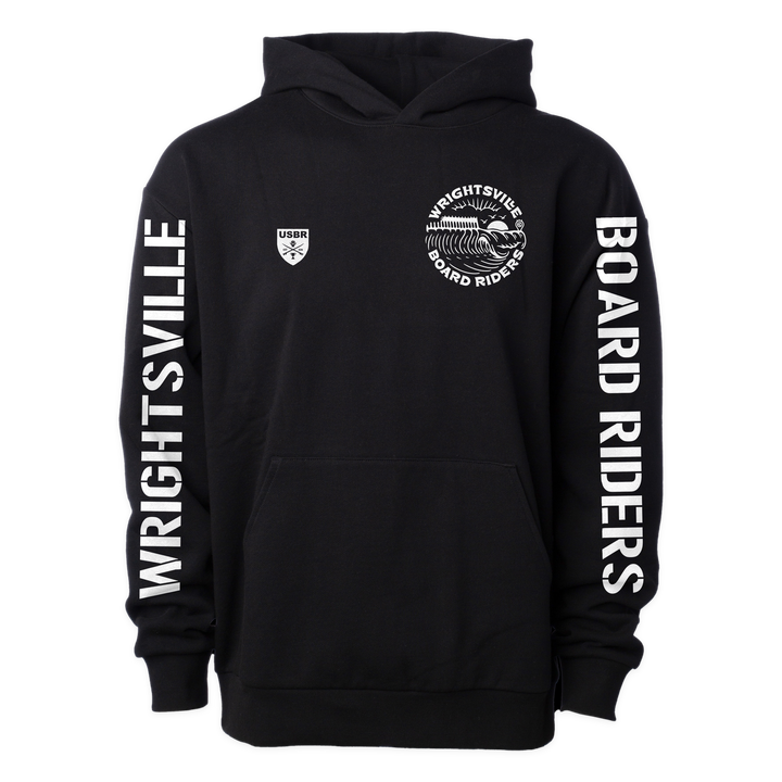 Wrightsville Sideline Pullover Hoodie - Black - front